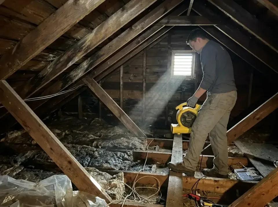 attic-water-damage-drying-proc-007 — frequently asked questions, Emergency Water Extraction & 24/7 Flood Response in Rosedal…